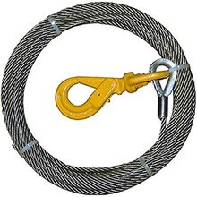 B/A Products 4-38SC75LH Winch Cable, Steel, 3/8" X 75', 3.375 Height, 18.125 Wid