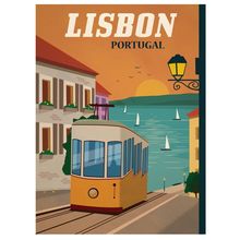 Lisbon vintage travel 37 Art Gallery Poster Canvas Print Wall Decoration A0 A1 A