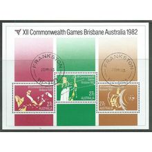 AUS 1982 'COMMONWEALTH GAMES' M/S FINE USED (EBID36-635)