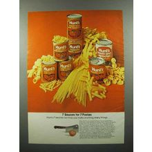 1973 Hunt's Tomato Sauce Ad - 7 Sauces for 7 Pastas