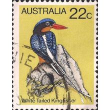 AUSTRALIA, BIRDS, White-tailed kingfisher, yellow 1980, 22c, #3