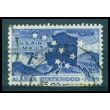 Used C53 7c Alaska Statehood Fine WA0588