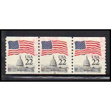 Used 2115a 22c U.S. Flag Fine PNC 12/3 PA2532