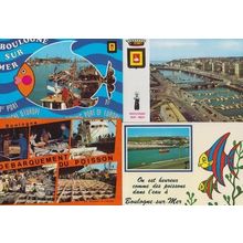 Boulogne Fish Market French France 4x Postcard s