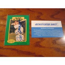 1987 All Time Greats, Autograph Card w/COA, JOE DIMMAGIO, Yankees, HOF!!!