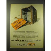 1944 Anaconda Wire & Cable Ad, Electrified Postwar Home