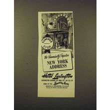 1948 Hotel Lexington Ad - Perennially Popular Address