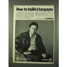 1973 HURRAH AD - How to Build a Taxpayer