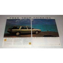 1986 Renault 21 Savanna Car Ad - Free Your Thinking