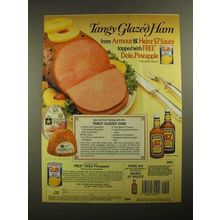 1987 Dole Pineapple, Armour Ham and Heinz 57 Sauce Ad - Tangly Glazed