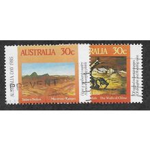 AUS 1985 (SET) 'AUSTRALIA DAY' (2v) FINE USED (EBID52-165)