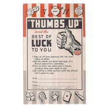 THUMBS UP, A FRIEND.. .. American vintage unused postcard