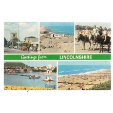 multiview, LINCOLNSHIRE county .. used postcard Colourmaster 1981 pm =