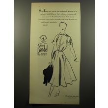 1950 Henri Bendel Young-Timers Dress Ad - Young-Timers give you the last word