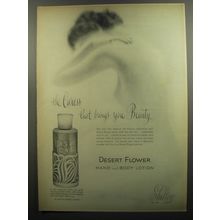 1952 Shulton Desert Flower Hand and Body Lotion Advertisement