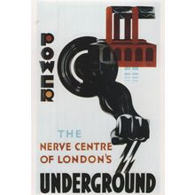 Power The Nerve Centre Of London Tube Train Underground Postcard