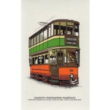 Number 14 Old Glasgow Bus To Shawlands Crosstobs Postcard