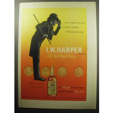 1954 I.W. Harper Bourbon Ad - May I suggest you enjoy the finest whiskey