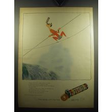 1957 Five Flavor Life Savers Ad - Harold O'Sullivan attempted to walk