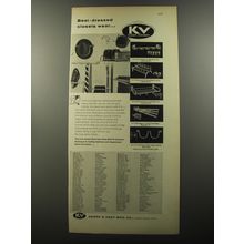 1956 KV Knape & Vogt Fixtures Ad - Best-dressed closets wear..