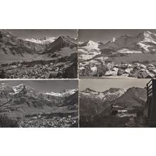 Adelboden Steghorn Wildstrubel 4x Switerland Real Photo Postcard s
