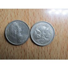 Australia 1966 5 Cents Coin