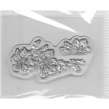 Floral Stamp. App 5.5x3cm. Stamping Cardmaking Scrapbooking Crafts