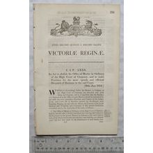 1852 Act of Parliament: abolish Office Master in Ordinary High Court of Chancery
