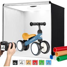 Photo Studio Light Box Photography 32"X32" with 210 Leds and 6 Colors Backdrops