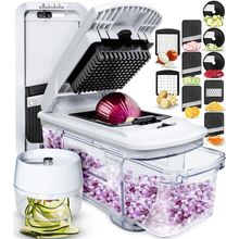 Fullstar All-In-1 Vegetable Chopper and Mandoline Slicer for Kitchen - Cheese Gr