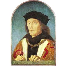 Art MICHIEL SITIUM "King Henry VII" Postcard (National Gallery)