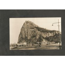 Postcard Gibraltar North View of Rock from airfield