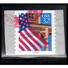 Used 2915A 32c U.S. Flag Over Porch Very Fine CNS 45444 10x10 PA3458