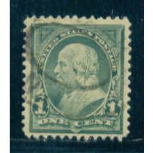 Used 279 1c Benjamin Franklin Fine M04449