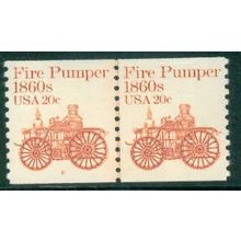 1908 20c Fire Pumper Very Fine MNH Dry Gum CNP Left 8 A02180