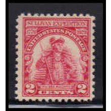 657 2c General John Sullivan Just Clears MNH O1596