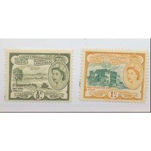 St. Kitts-Nevis Stamps Scott #120 To 121, Mint Hinged, #120 Is NH