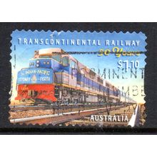 AUSTRALIA: 2020, $1.10 CONTINENTAL RAILWAY, USED SELF-ADHESIVE STAMP. 191/216