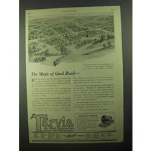 1922 Barrett Tarvia Ad - The Magic of Good Roads