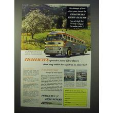 1952 Trailways Bus Ad - More Thru-Buses