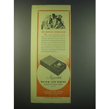 1953 Marcovitch Black and White Cigarettes Ad - By Royal Command