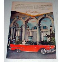 1958 Cadillac Convertible Car Ad - Crowning Achievement