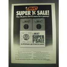 1974 Bic Medium and Fine Point Pens Ad - Super