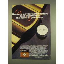 1976 Duracell Pacemaker Watch Batteries Ad - The Name