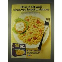 1977 Kraft Macaroni & Cheese Deluxe Dinner Ad, Eat Well