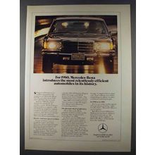 1980 Mercedes-Benz Cars Ad - Relentlessly Efficient