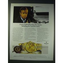 1989 Rolex Day-Date Chronometer Watch Ad - Franco Zeffirelli