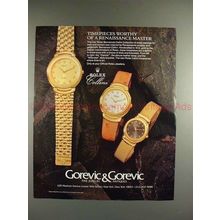 1989 Rolex Cellini Watch Ad - Damier, Milanese, Leather