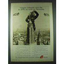 1989 Virgin Atlantic Ad - Virgin Atlantic now fly to JFK as well as Newark