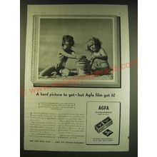 1938 Agfa Film Ad - A hard picture to get - but Agfa film got it